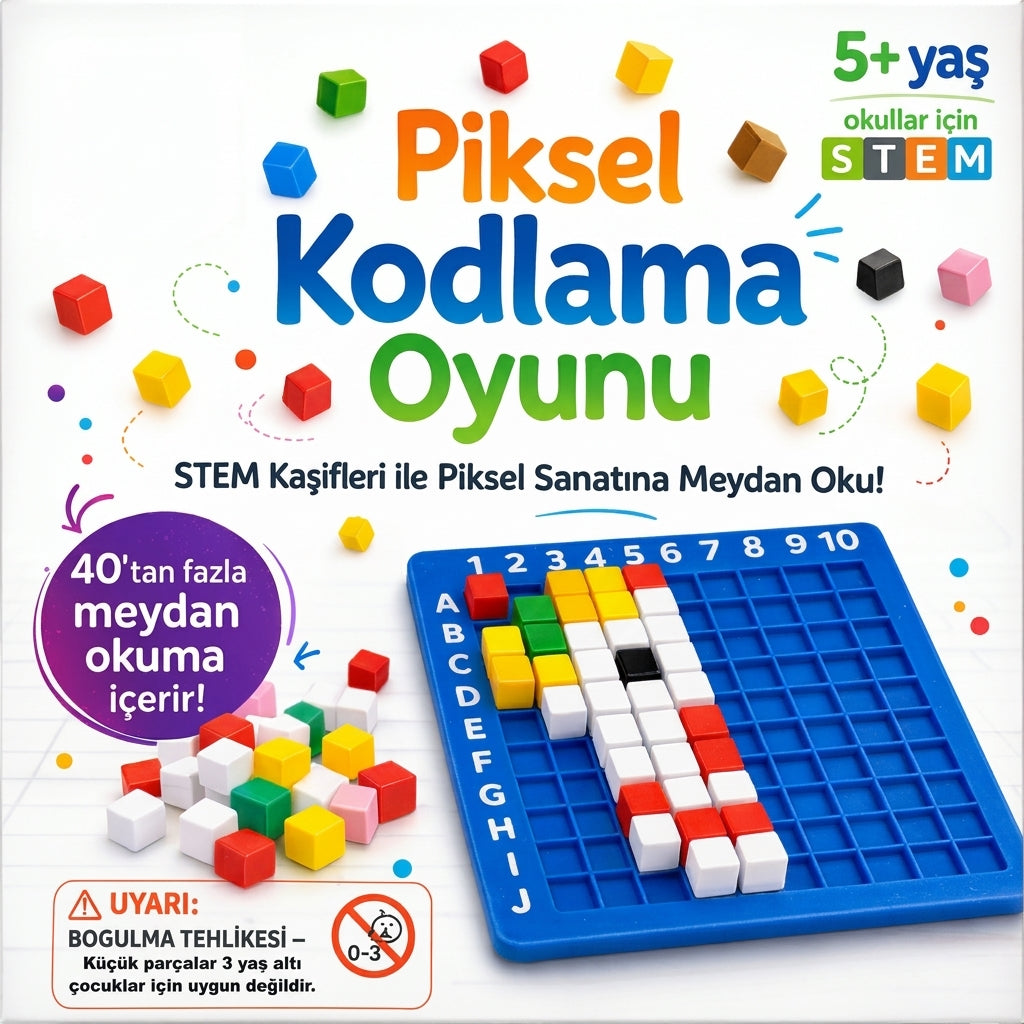 Meverza™ PixelCraft - 402 Parça Zeka ve Koordinasyon Seti
