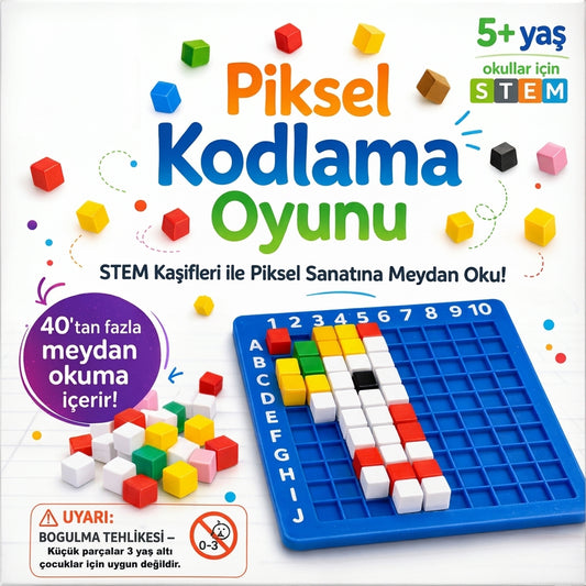 Meverza™ PixelCraft - 402 Parça Zeka ve Koordinasyon Seti