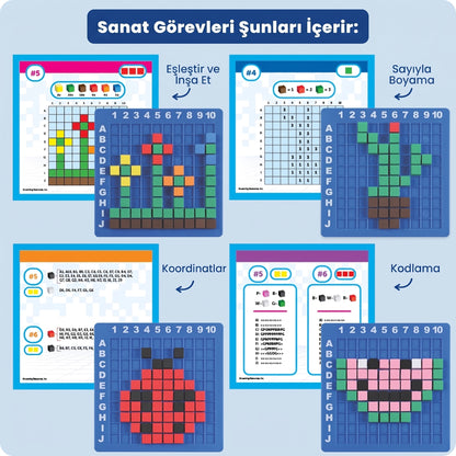 Meverza™ PixelCraft - 402 Parça Zeka ve Koordinasyon Seti